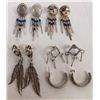 Image 1 : 5 Pr Native American Sterling Earrings