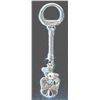 Image 1 : Zuni Sterling Channel Inlay Thunderbird Keyring