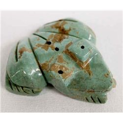 Zuni Hand Carved Turquoise Frog