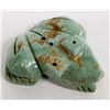 Image 1 : Zuni Hand Carved Turquoise Frog