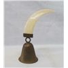 Image 1 : Boar's Tusk Handled Brass Bell