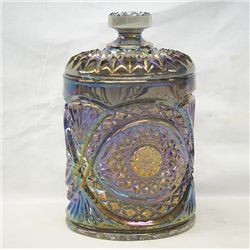 Vintage 1950 Imperial Hobstar Lidded Cookie Jar