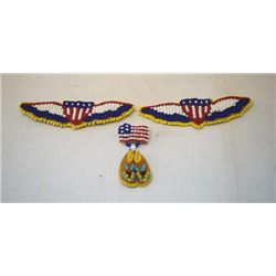 Collection of 3 Native American Beaded Pins