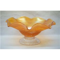 Northwood Dome Footed Carnival Glass Bowl