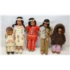 Image 1 : Collection of 5 Vintage Native American Dolls