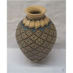 Mata Ortiz Polychrome Eye Dazzler Jar by R. Gaona