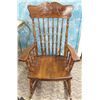 Image 1 : Antique Pressed Back Rocking Chair, Must Pick Up