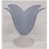 Image 1 : Periwinkle Blue Satin Glass Vase