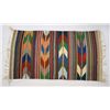 Image 1 : Mexican Texcoco Fringed Tapestry Rug