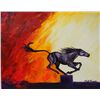 Image 2 : 2015 Original Acrylic Wild Fire by Kills Thunder
