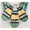Image 2 : Santo Domingo Turquoise Stone to Stone Necklace