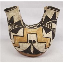 1930 Acoma Polychrome Geometric Wedding Vase