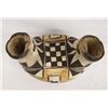 Image 2 : 1930 Acoma Polychrome Geometric Wedding Vase