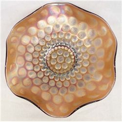 Fenton Amethyst Carnival Glass Coin Dot Bowl
