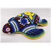 Image 1 : Huichol Indian Beaded Ceramic Turtle