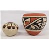 Image 2 : Jemez Polychrome Pottery Bowl and Seed Jar