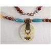 Image 4 : Copper Bead Inlay Necklace by Kathy Kills Thunder