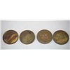Image 1 : 4 Early 1900s 101 Ranch Store Tokens Bliss, OK