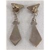Image 2 : Zuni Sterling Stone to Stone Inlay Earrings
