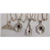 Image 3 : Collection of 4 Sterling Silver Necklaces
