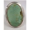 Image 2 : Navajo Silver Landers Turquoise Ring, Size 12.25