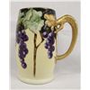 Image 1 : Jean Pouyat Limoges Grapes Dragon Handled Tankard