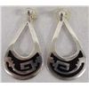 Image 1 : Mexican Taxco Silver Loop Earrings