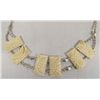 Image 2 : Custom Made Sterling and Carved Bone Necklace