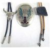 Image 2 : Collection of 2 Vintage Bolo Ties and 1 Bolo Slide