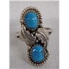 Image 2 : Navajo Sterling Turquoise Ring, Size 8.25