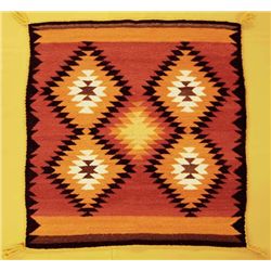 1950 Navajo Traditional Serrated Diamond Rug