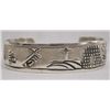 Image 1 : Navajo Silver Storyteller Bracelet by Roger John