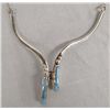 Image 1 : Zuni Sterling Silver and Inlay Opal Necklace