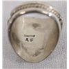 Image 3 : Navajo Sterling Kingman Turquoise Ring by A. Fiero