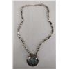 Image 1 : Navajo Sterling Silver Chip Inlay Necklace