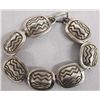 Image 1 : Navajo Heavy Sterling Silver Link Bracelet