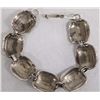 Image 3 : Navajo Heavy Sterling Silver Link Bracelet