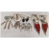 Image 1 : 5 Pr Navajo & Zuni Sterling Earrings, Multi-Stone
