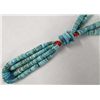 Image 2 : Navajo Natural Turquoise Double Strand Necklace