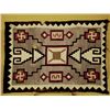 Image 1 : 1920 Large Navajo Storm Pattern Whirling Log Rug