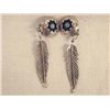 Image 1 : Navajo Sterling Silver Turquoise Clip-On Earrings