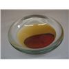Image 1 : 1984 Hand Blown Art Glass Dish by Weisbad