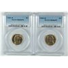Image 1 : LOT OF ( 2 ) 1941-D JEFFERSON NICKELS, PCGS MS-66 FULL STEPS