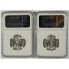 Image 2 : LOT OF ( 2 ) 1960-D WASHINGTON QUARTERS, NGC MS-65
