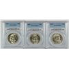 Image 1 : LOT OF ( 3 ) 1955 FRANKLIN HALF DOLLARS, PCGS MS-64