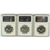 Image 2 : LOT OF ( 3 ) 1958 FRANKLIN HALF DOLLARS, NGC PROOF-66
