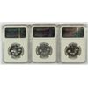 Image 2 : LOT OF ( 3 ) 1960 FRANKLIN HALF DOLLARS, NGC PROOF-66