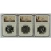 Image 1 : LOT OF ( 3 ) 1963 FRANKLIN HALF DOLLARS, NGC PROOF-66