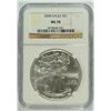 Image 1 : 2008 AMERICAN SILVER EAGLE, NGC MS-70