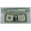 Image 1 : 1928-A $1 SILVER CERTIFICATE (FUNNY BACK) PMG 64 EPQ